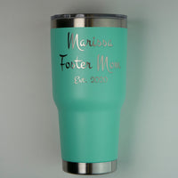 Name Engraved Foster Mom Tumbler